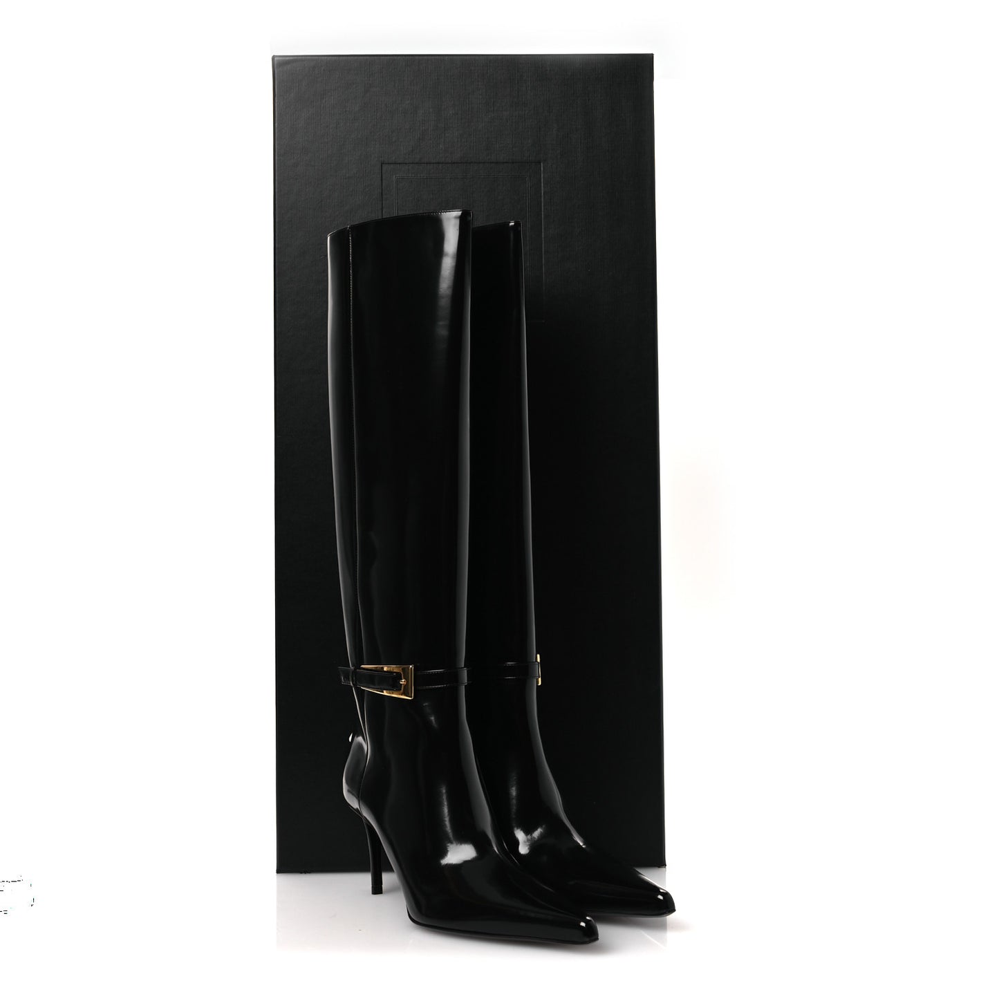 Vitello Marilyn Hacker 70mm Luz Boots 39.5 Black