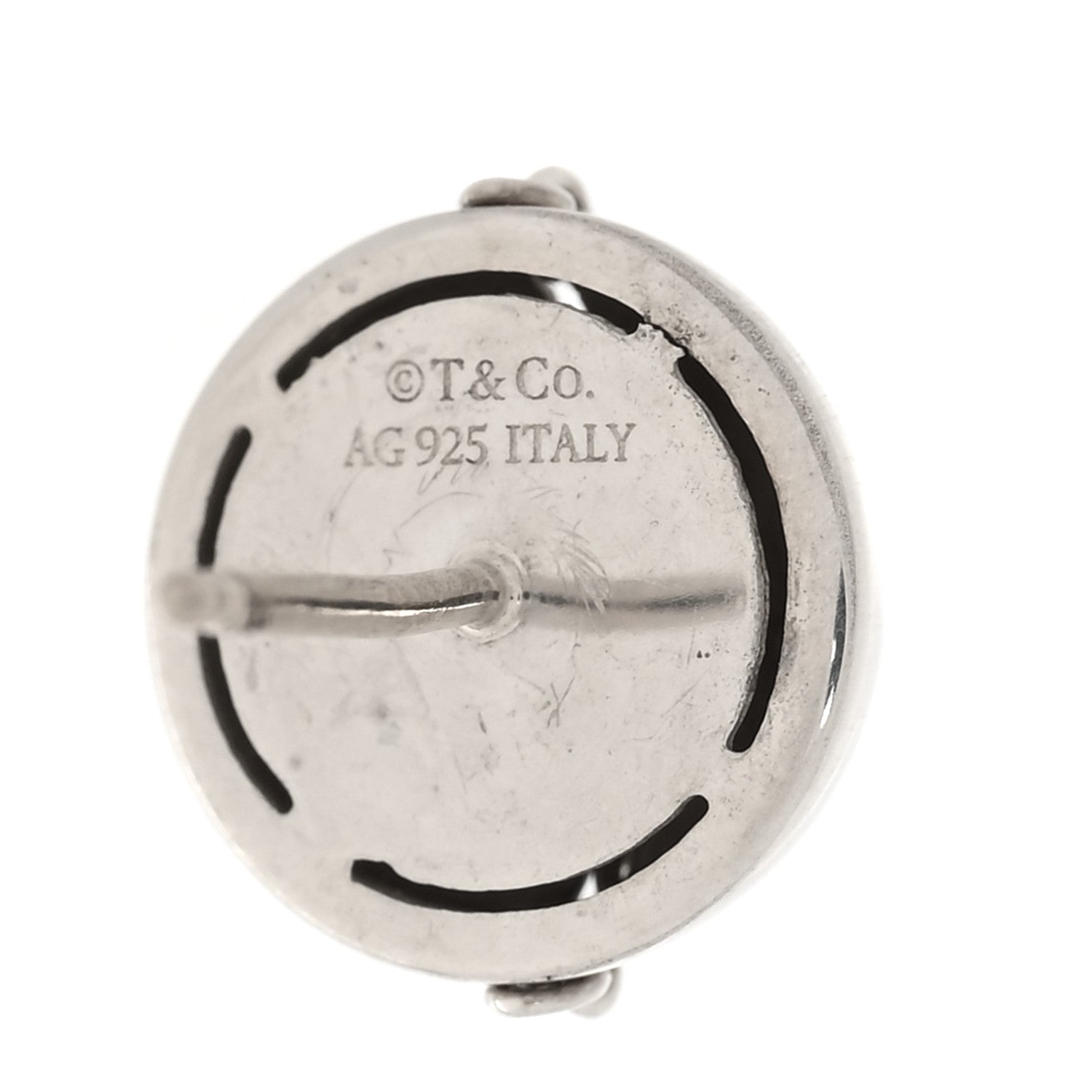 Tiffany Sterling Silver HardWear Bolt Ball Earrings 4 of 5
