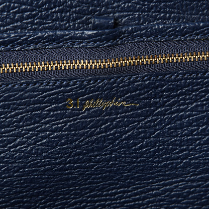 3.1 Phillip Lim 3.1 Textured Calfskin Large Pashli Satchel Ink 6 of 10
