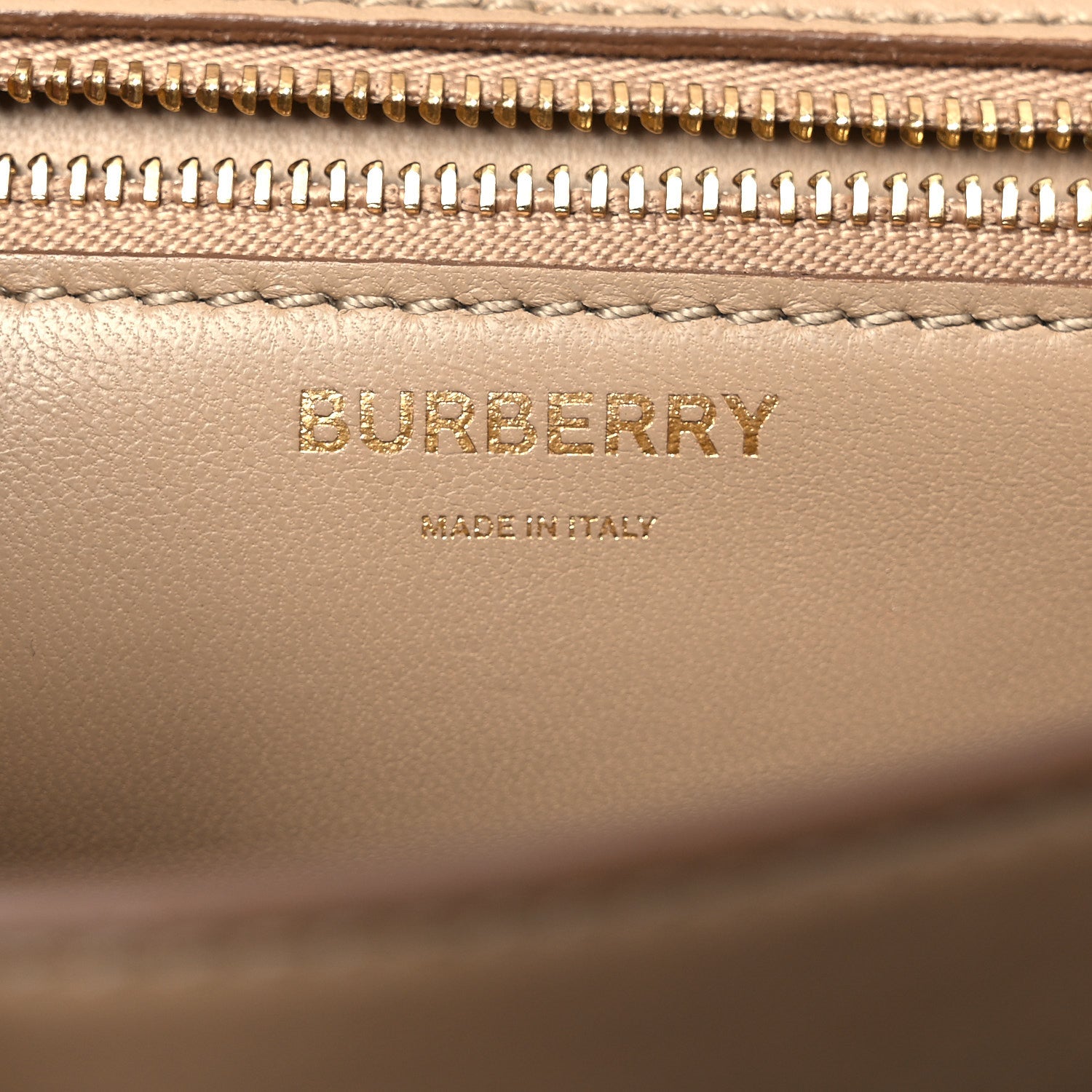Burberry Grained Calfskin Small TB Bag Oat Beige 1868490