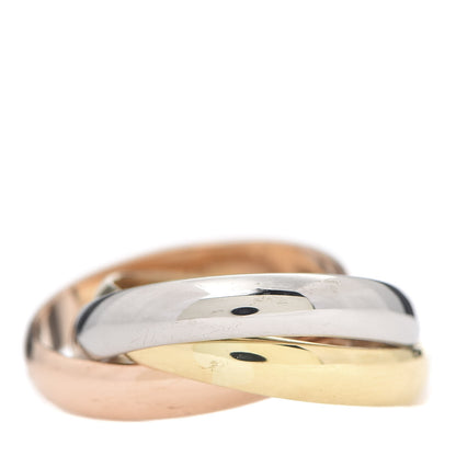 Cartier 18k Pink Yellow White Gold Les Must De Trinity Ring 51 5.75 3 of 5