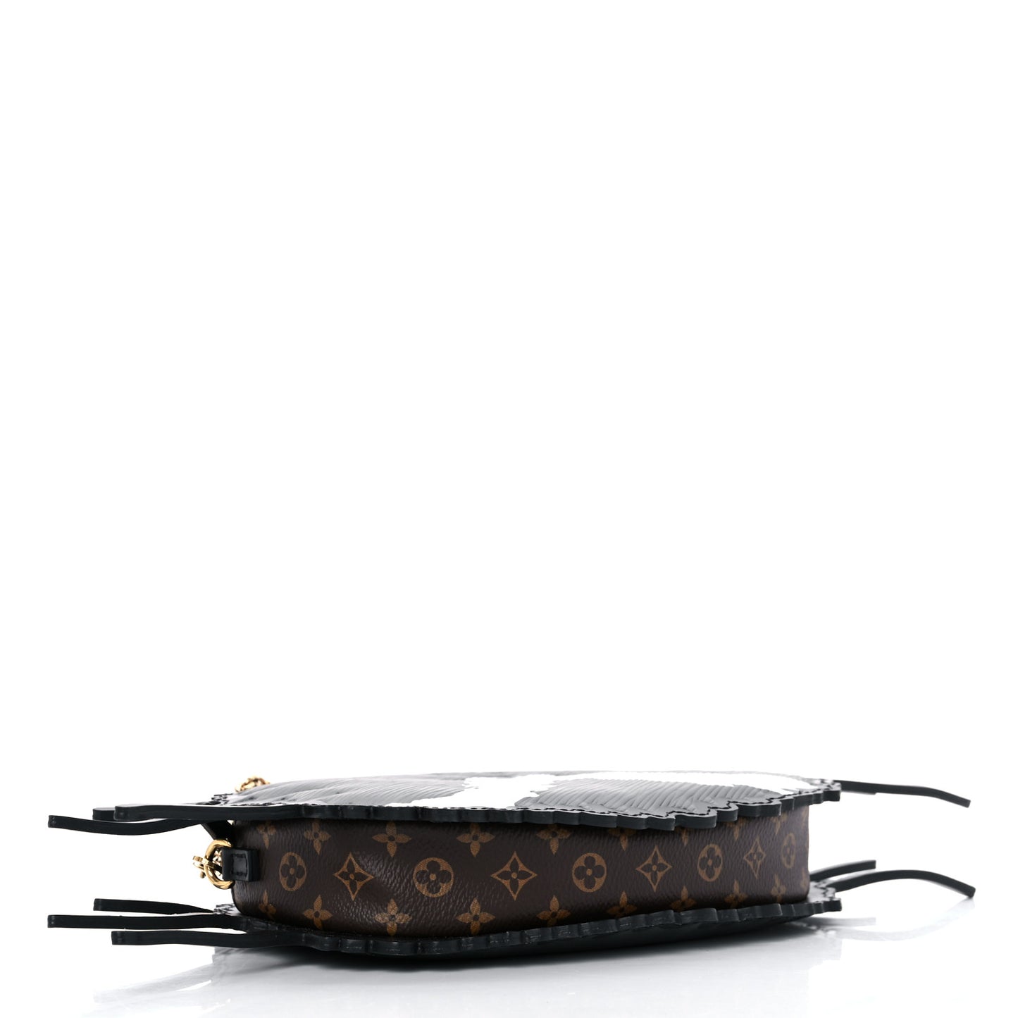 LOUIS VUITTON Epi Grace Coddington Catogram Chain Pochette Black