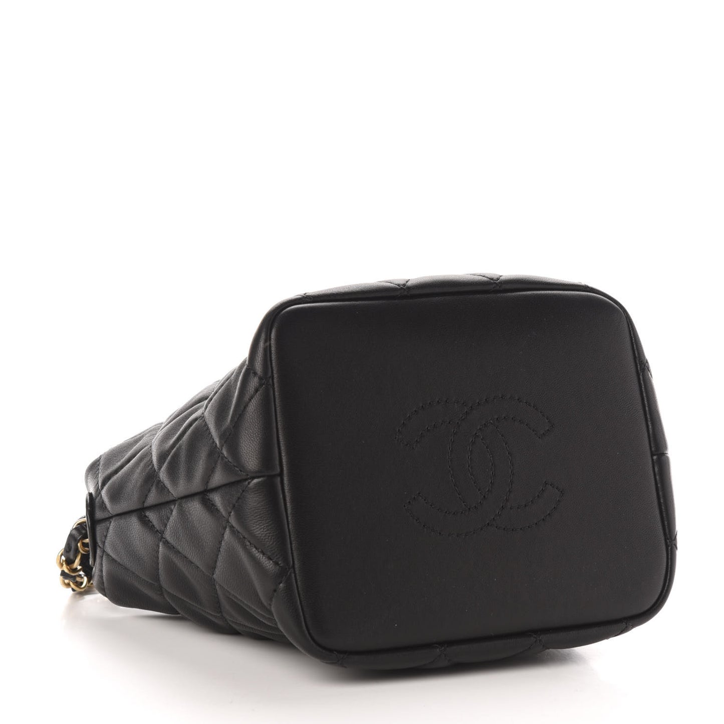 Lambskin Quilted Small Perfect Meeting Hobo Black
