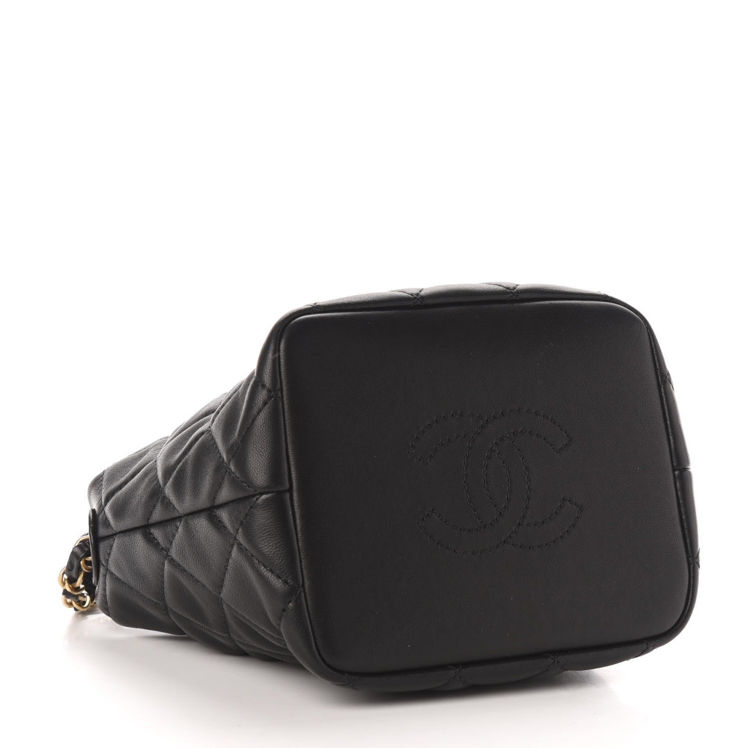 Chanel Lambskin Quilted Small Perfect Meeting Hobo Black 4 of 11