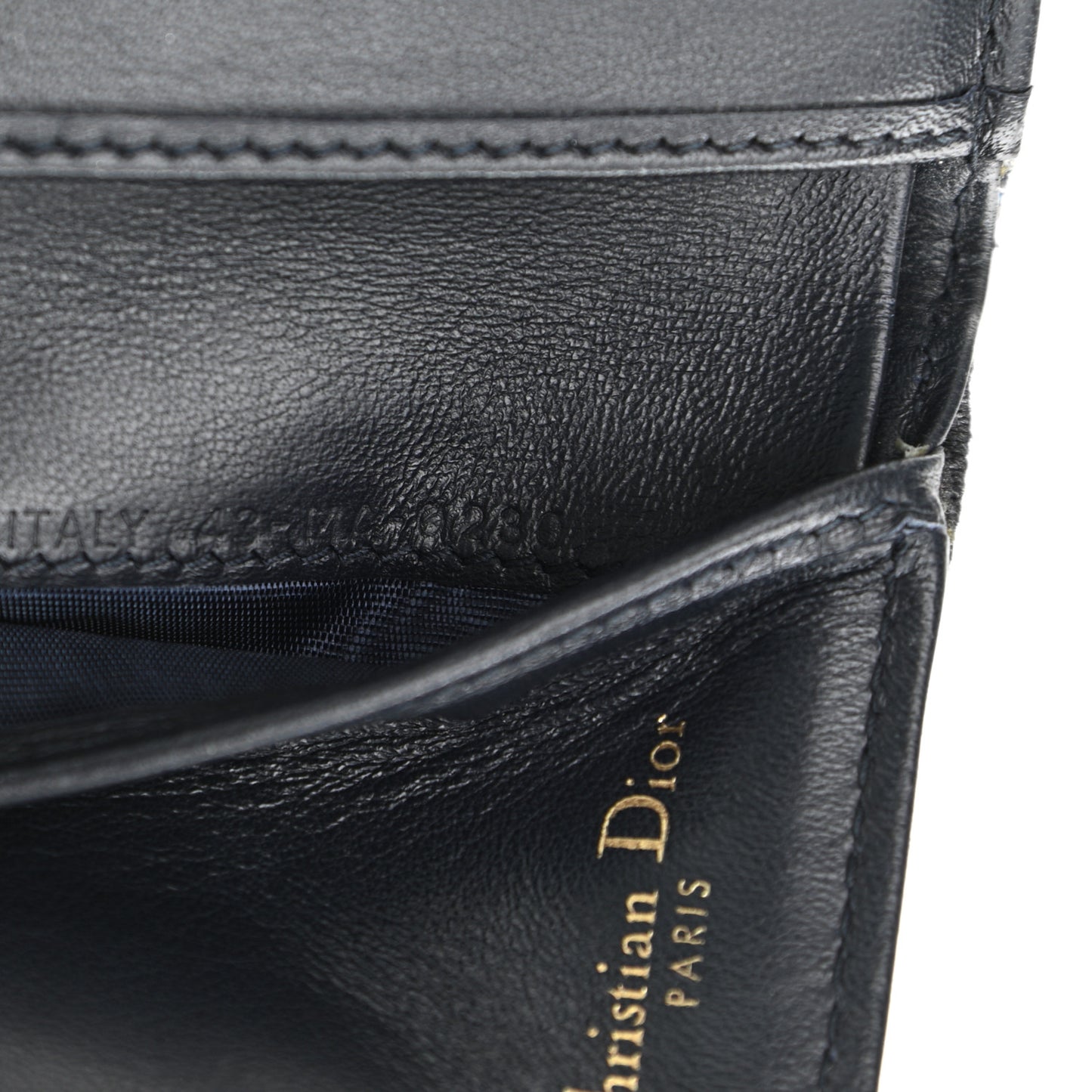 Oblique Saddle Lotus Wallet Blue