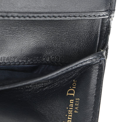 Christian Dior Oblique Saddle Lotus Wallet Blue 8 of 8