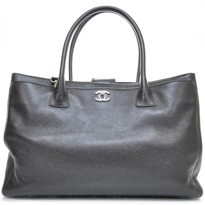 Chanel Caviar Cerf Executive Shopper Tote Dark Brown 1 of 12