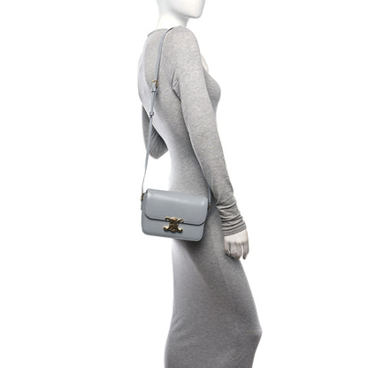 Celine Shiny Calfskin Teen Triomphe Pearl Blue 3 of 10