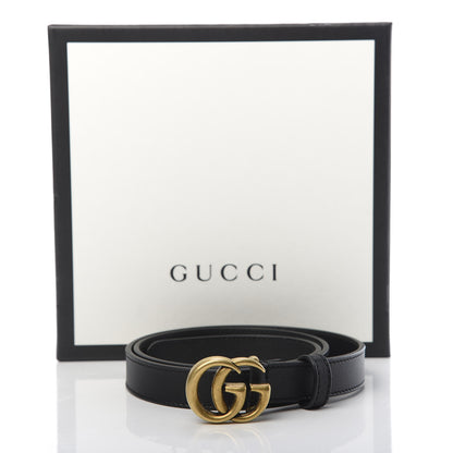 Gucci Calfskin Double G 20mm Belt 75 30 Black 6 of 6