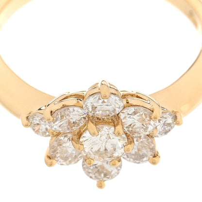 Parker & West by FASHIONPHILE 18K Yellow Gold Diamond 1.00ctw Flower Ring 51 5.75 7 of 10