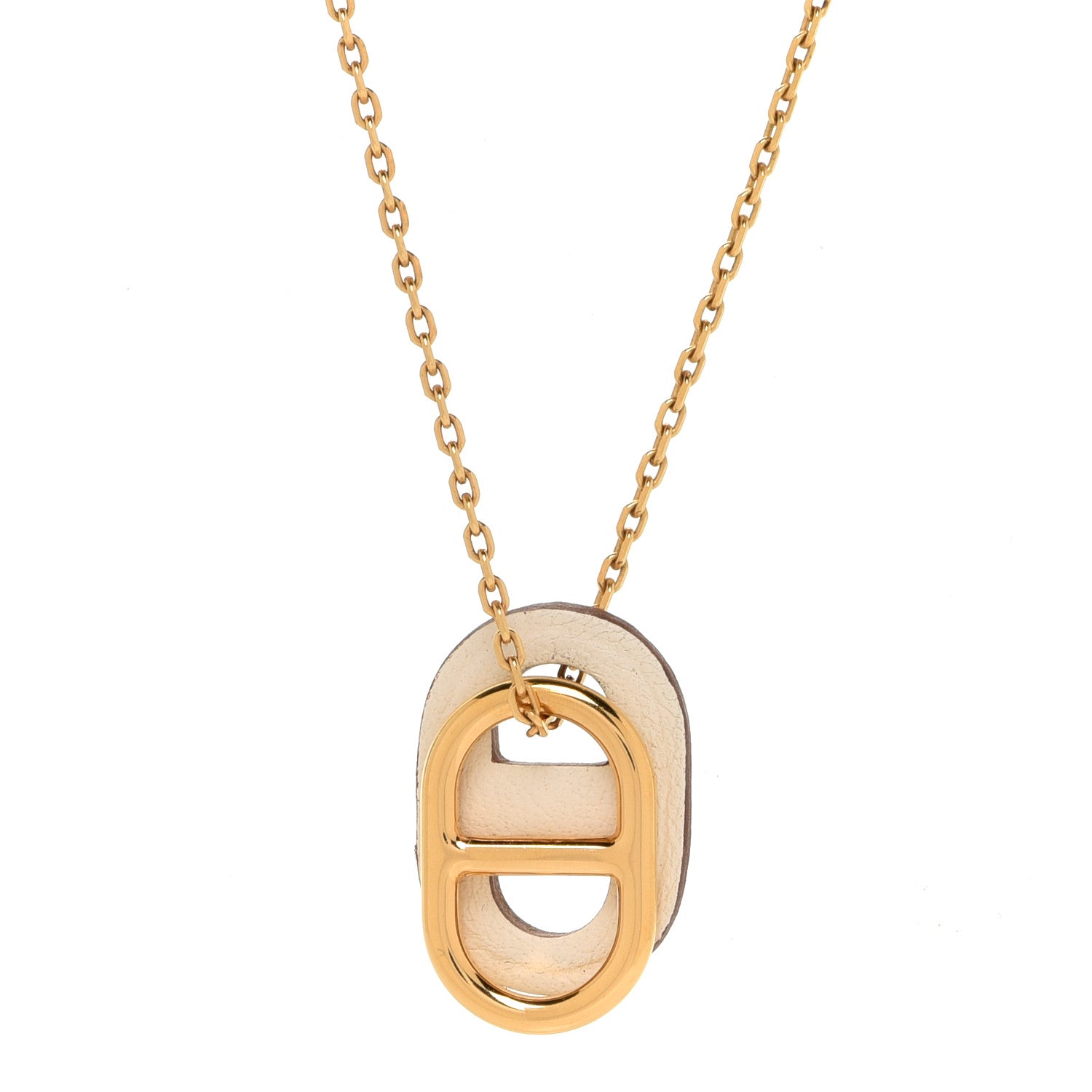 Hermes Swift Small O'Kelly Pendant Necklace Nata 4 of 7