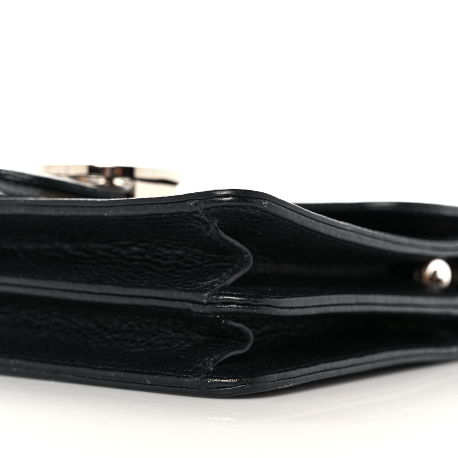 Gucci Dollar Calfskin Small Interlocking G Shoulder Bag Black 9 of 9