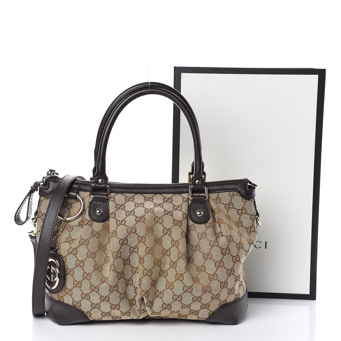 Monogram Medium Sukey Top Handle Dark Brown