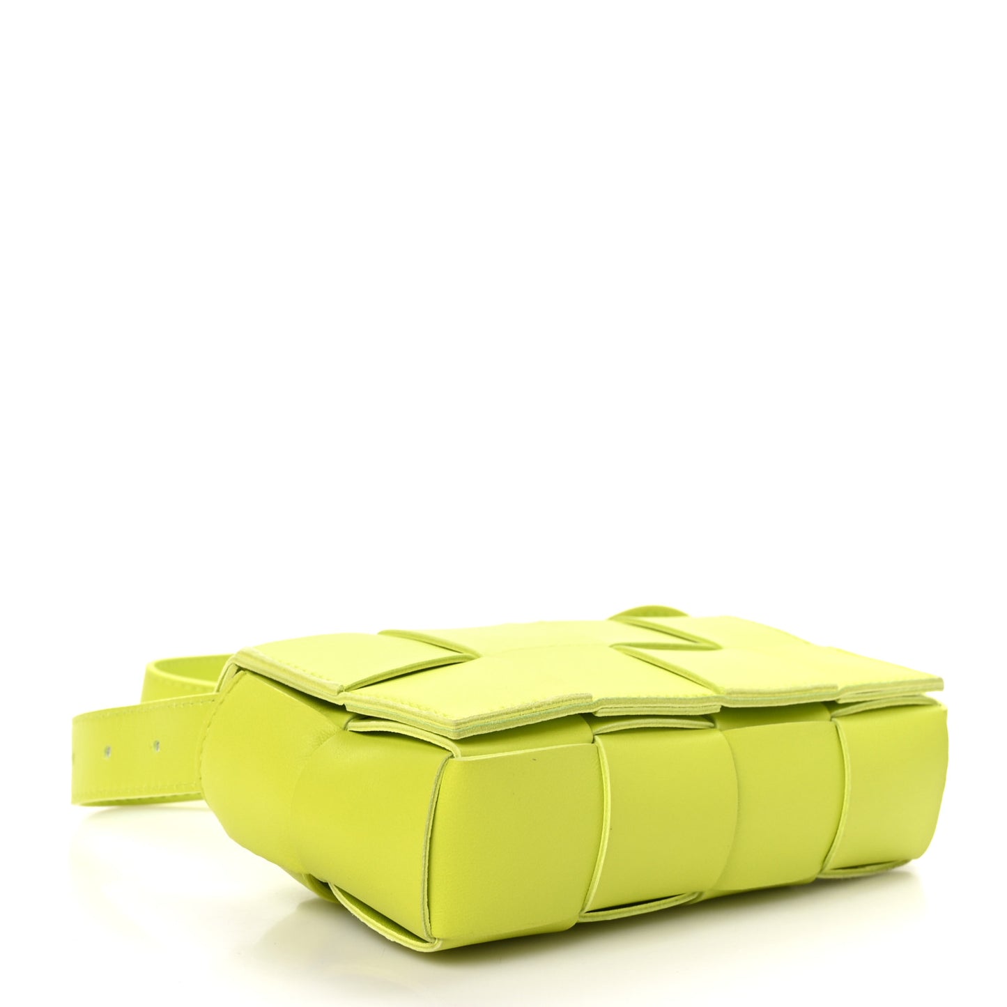 Nappa Intreccio Cassette Belt Bag Kiwi