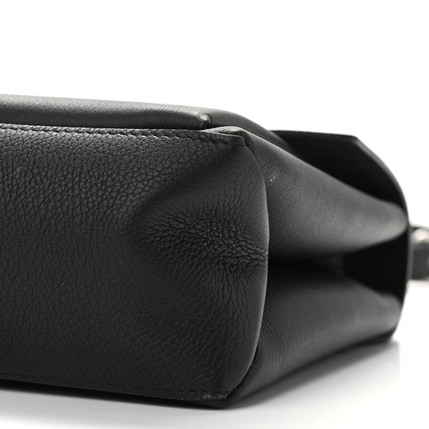 Soft Calfskin My Lockme Top Handle Black