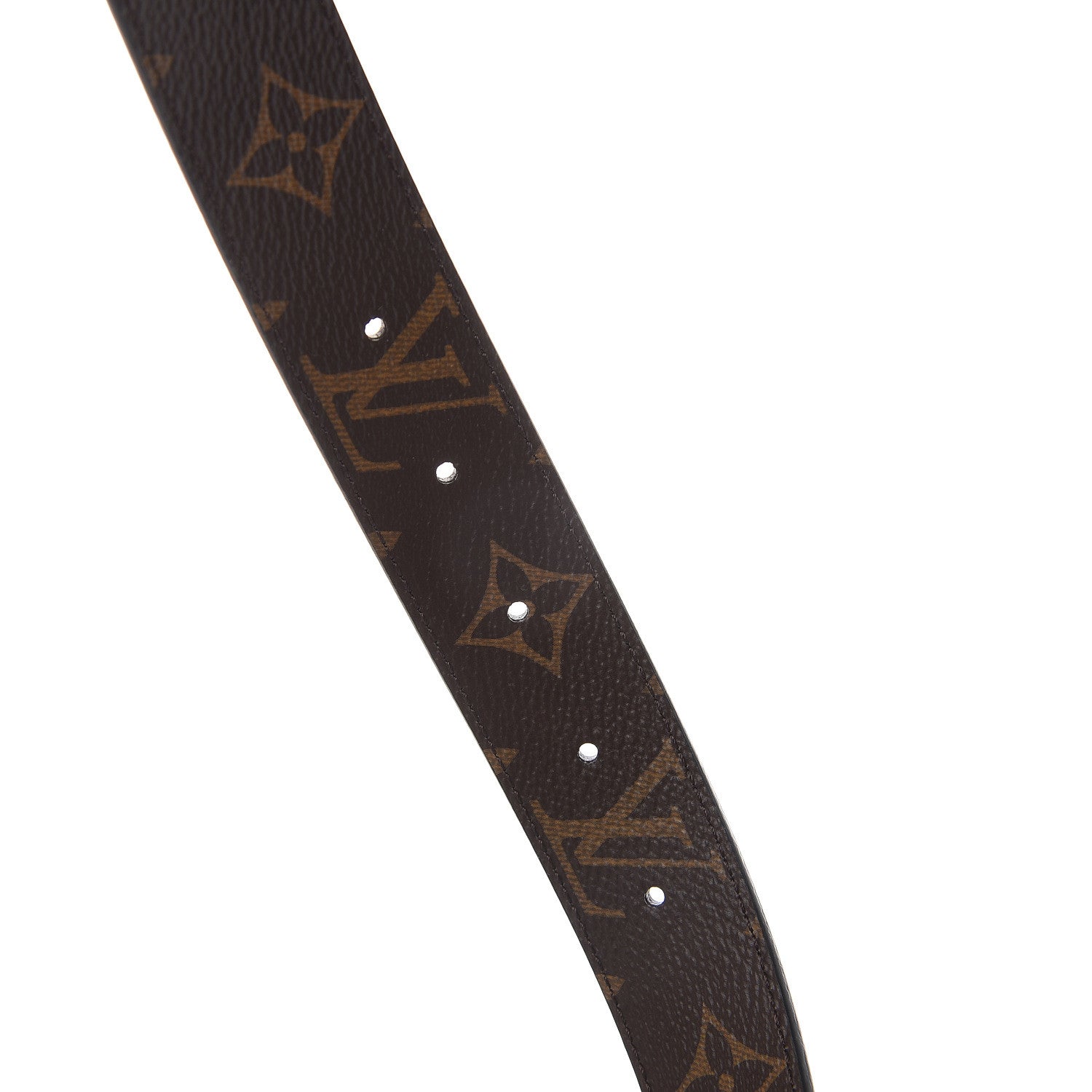 Louis Vuitton Calfskin Monogram 30mm LV Initiales Reversible Belt 85 34 Black 3 of 5