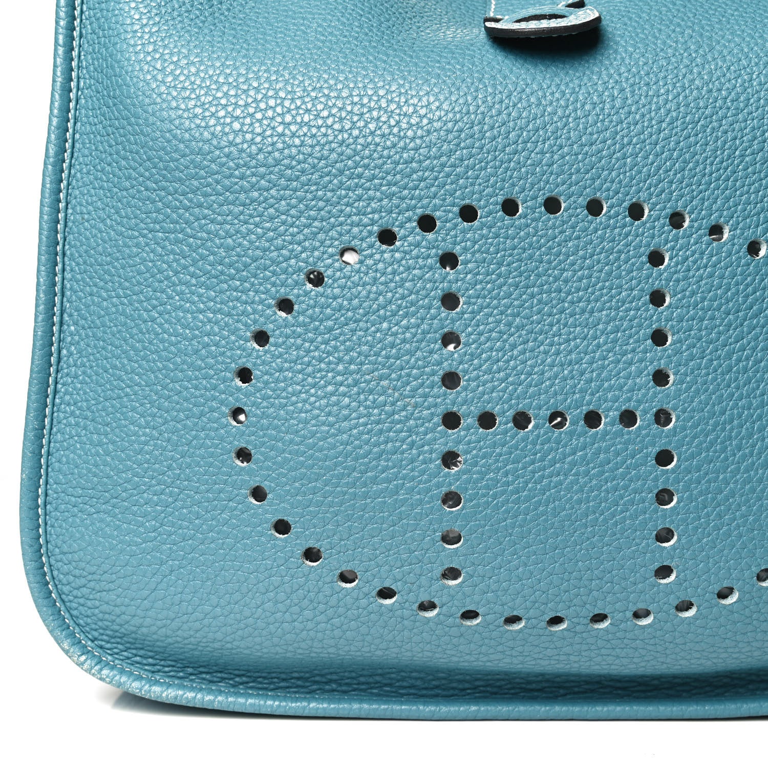 Hermes Taurillon Clemence Evelyne III GM Blue Jean 13 of 20