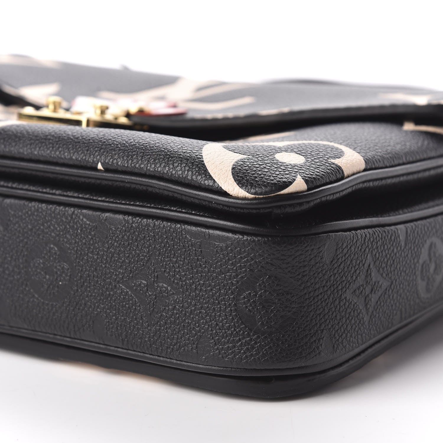Louis Vuitton Empreinte Monogram Giant Crafty Pochette Metis Black Creme 7 of 9