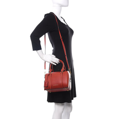 Burberry Soft Calfskin Small Alchester Bowling Bag Military Red 2 of 10