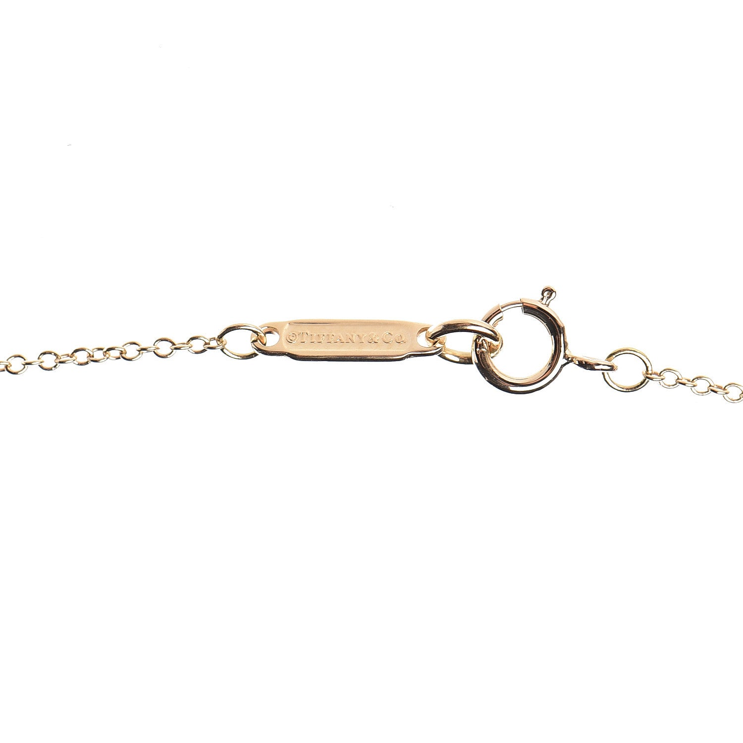 Tiffany 18K Yellow Gold Diamond Small Atlas Open Pave Pendant Necklace 6 of 6