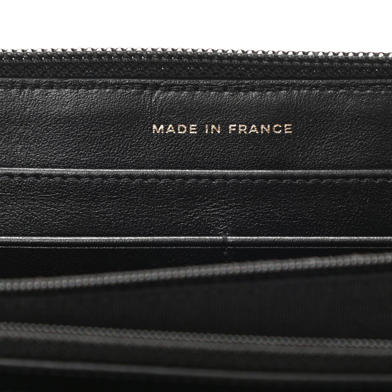 Chanel Caviar Quilted Boy Long Zip Around Wallet Black 7 of 9