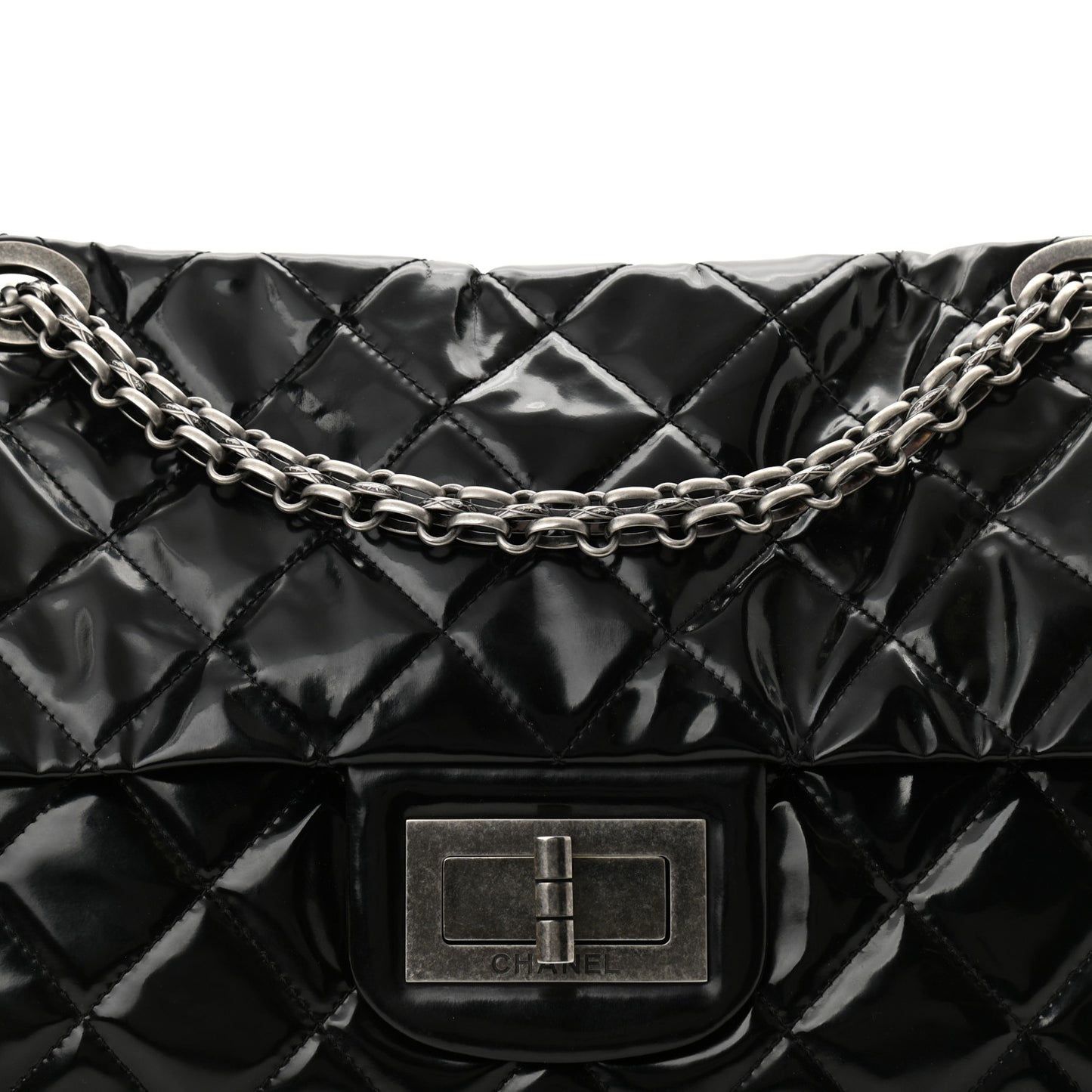 Vinyl Quilted XXL Reissue Flap Black