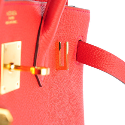 Hermes Togo Birkin 30 Geranium 16 of 21