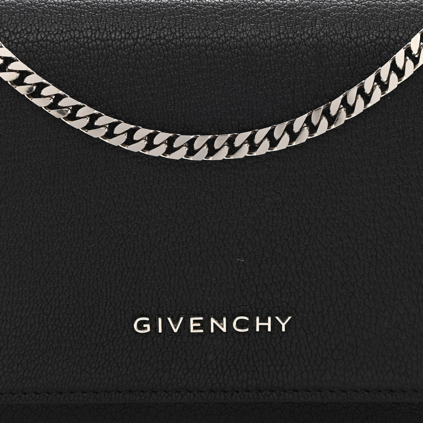 Sugar Goatskin Pandora Chain Wallet Black