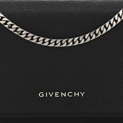 Givenchy Sugar Goatskin Pandora Chain Wallet Black 9 of 12