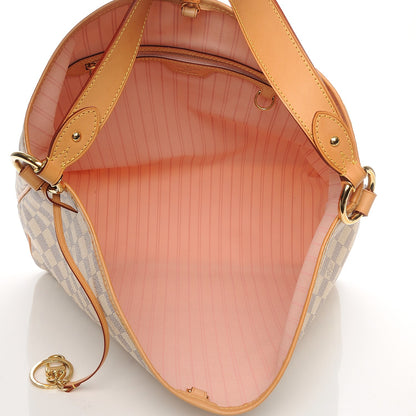 Louis Vuitton Damier Azur Delightful MM Rose Ballerine 5 of 6