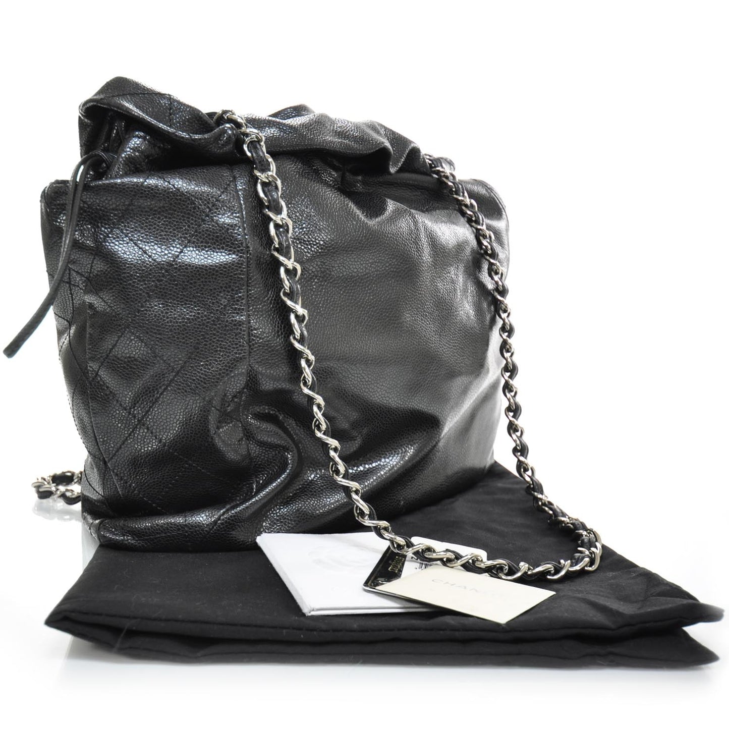 Caviar 31 Drawstring Tote Black
