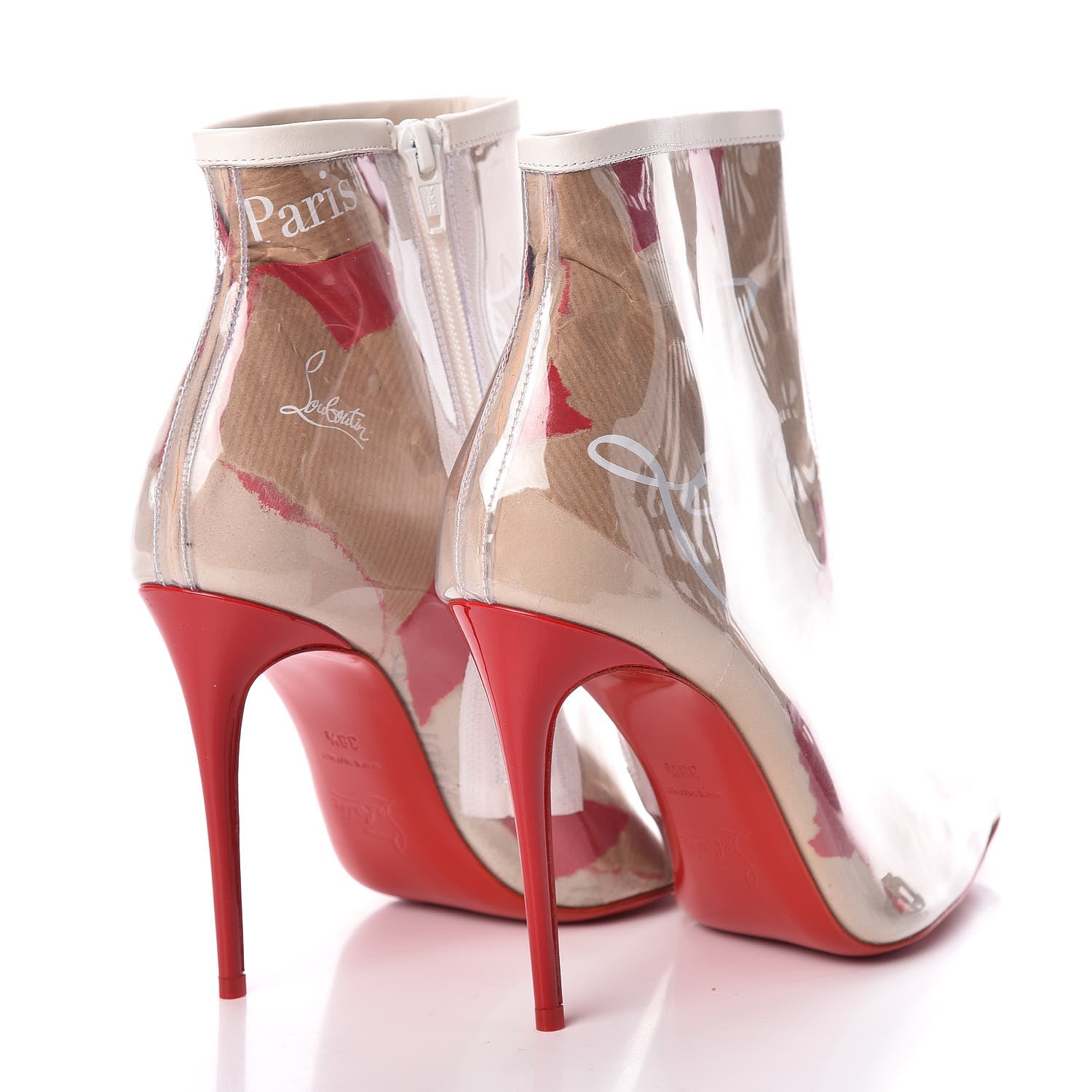Christian Louboutin PVC Loubi So Kate Booty 100 Ankle Boots 38.5 Kraft 4 of 7