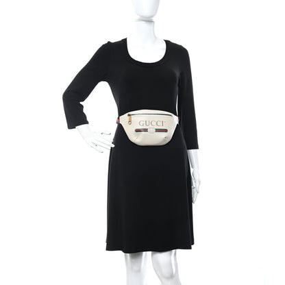 Gucci Grained Calfskin Small Logo Belt Bag White 2 of 10