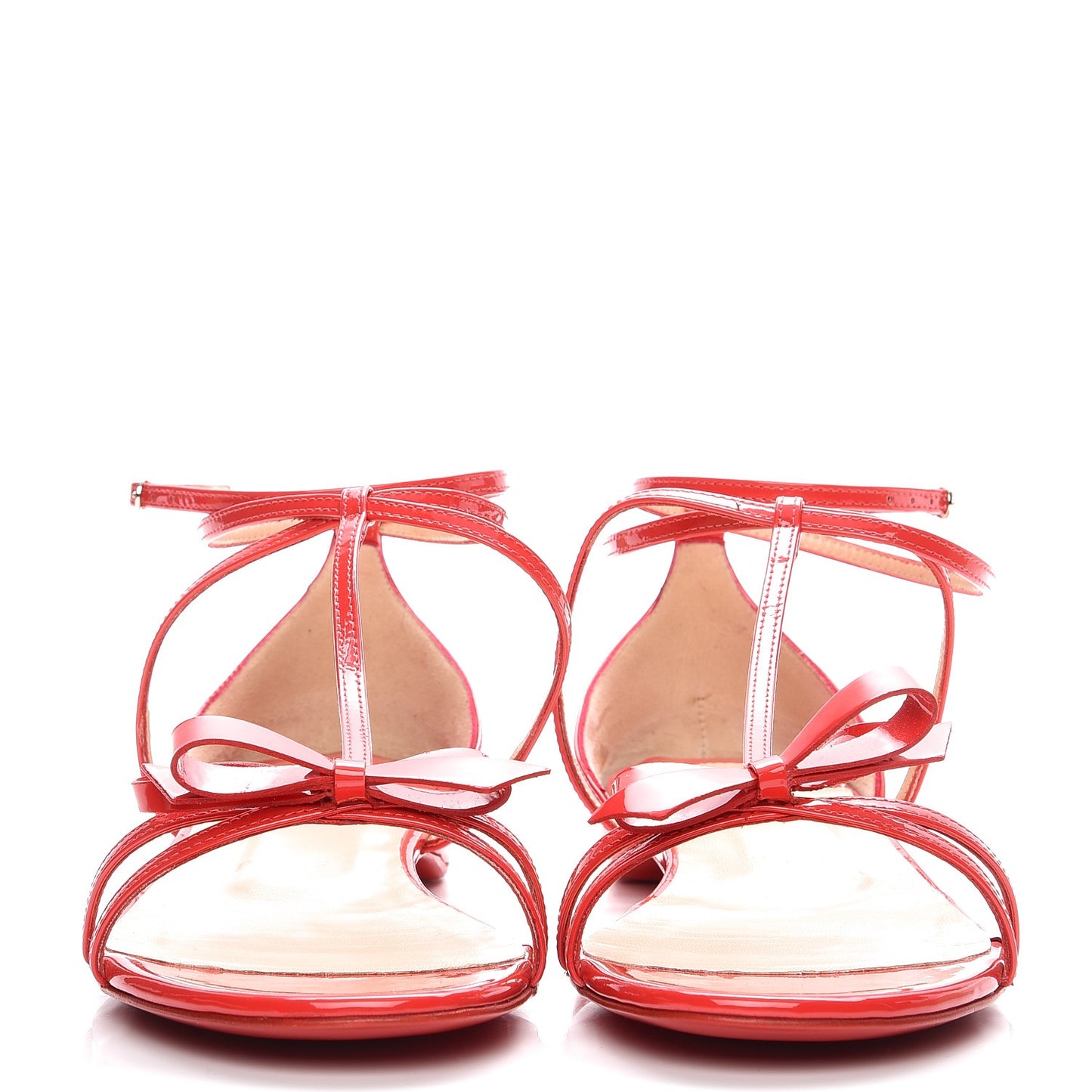 Patent Blakissima Flat Sandals 39 Fraise
