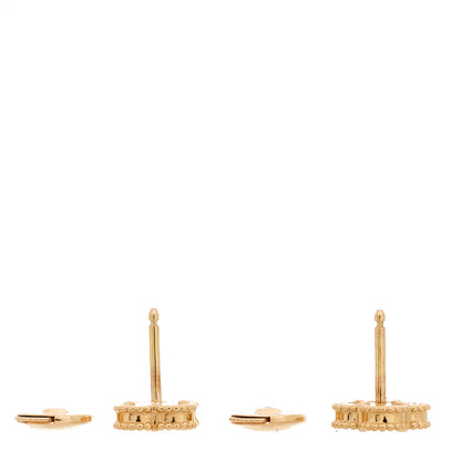 Van Cleef & Arpels 18K Rose Gold Carnelian Sweet Alhambra Earrings 4 of 5