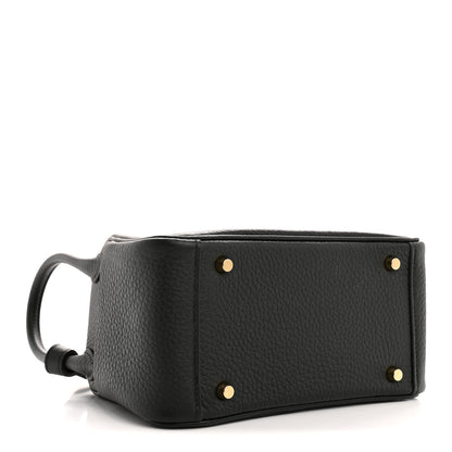 Hermes Taurillon Clemence Mini Lindy 20 Black 4 of 11