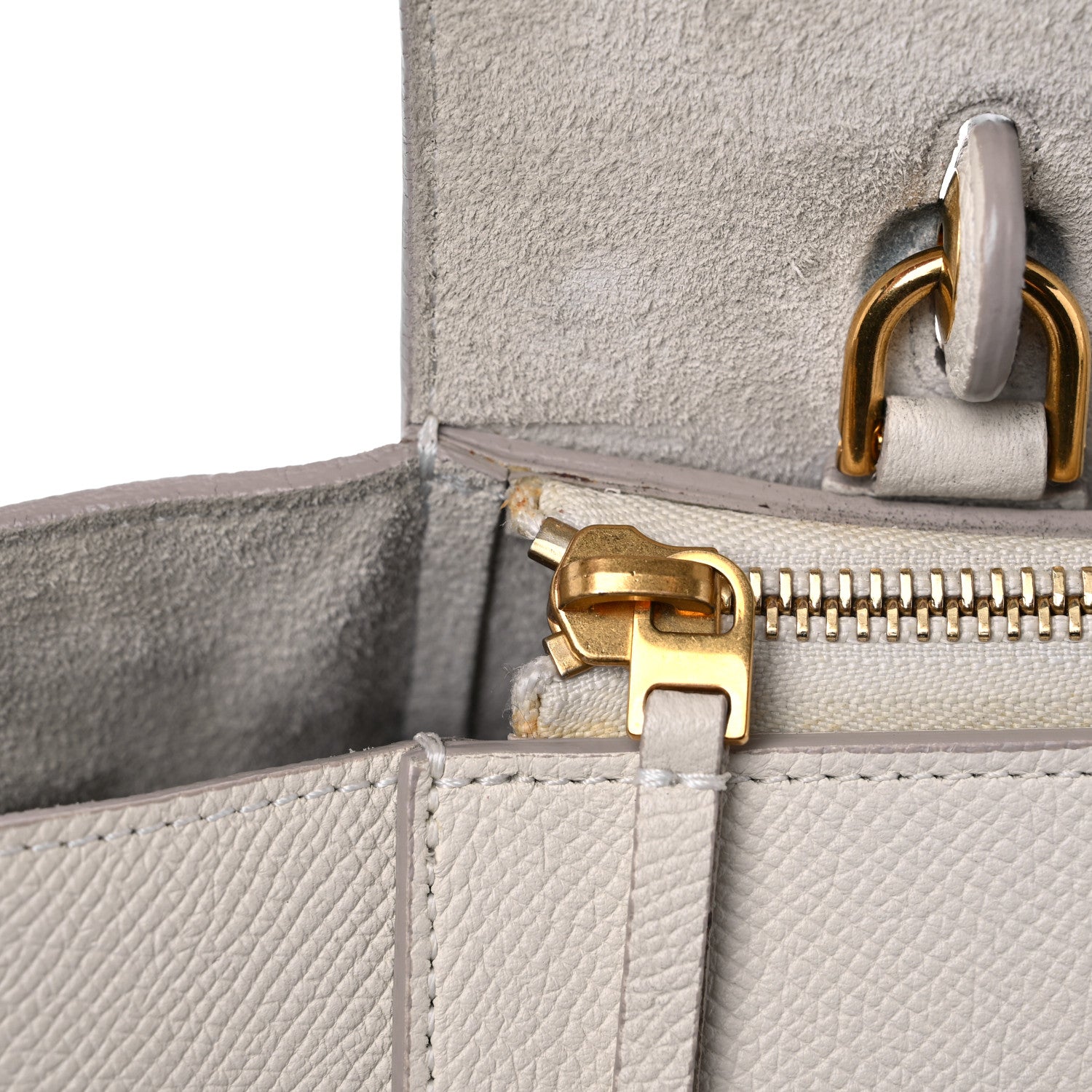 Celine Grained Calfskin Mini Belt Bag White 14 of 14