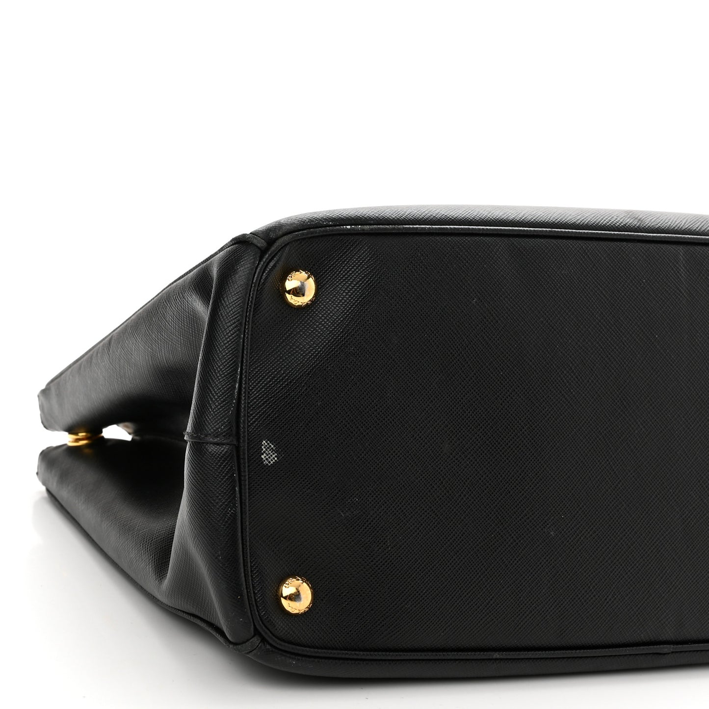 Saffiano Large Galleria Double Zip Tote Black