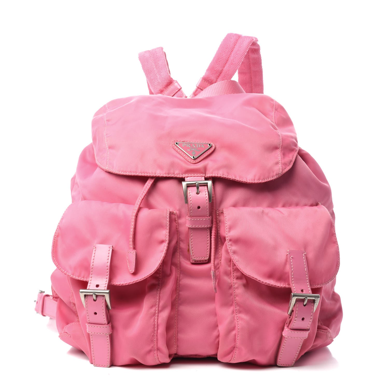 Prada Nylon Vela Medium Backpack Begonia 1 of 7