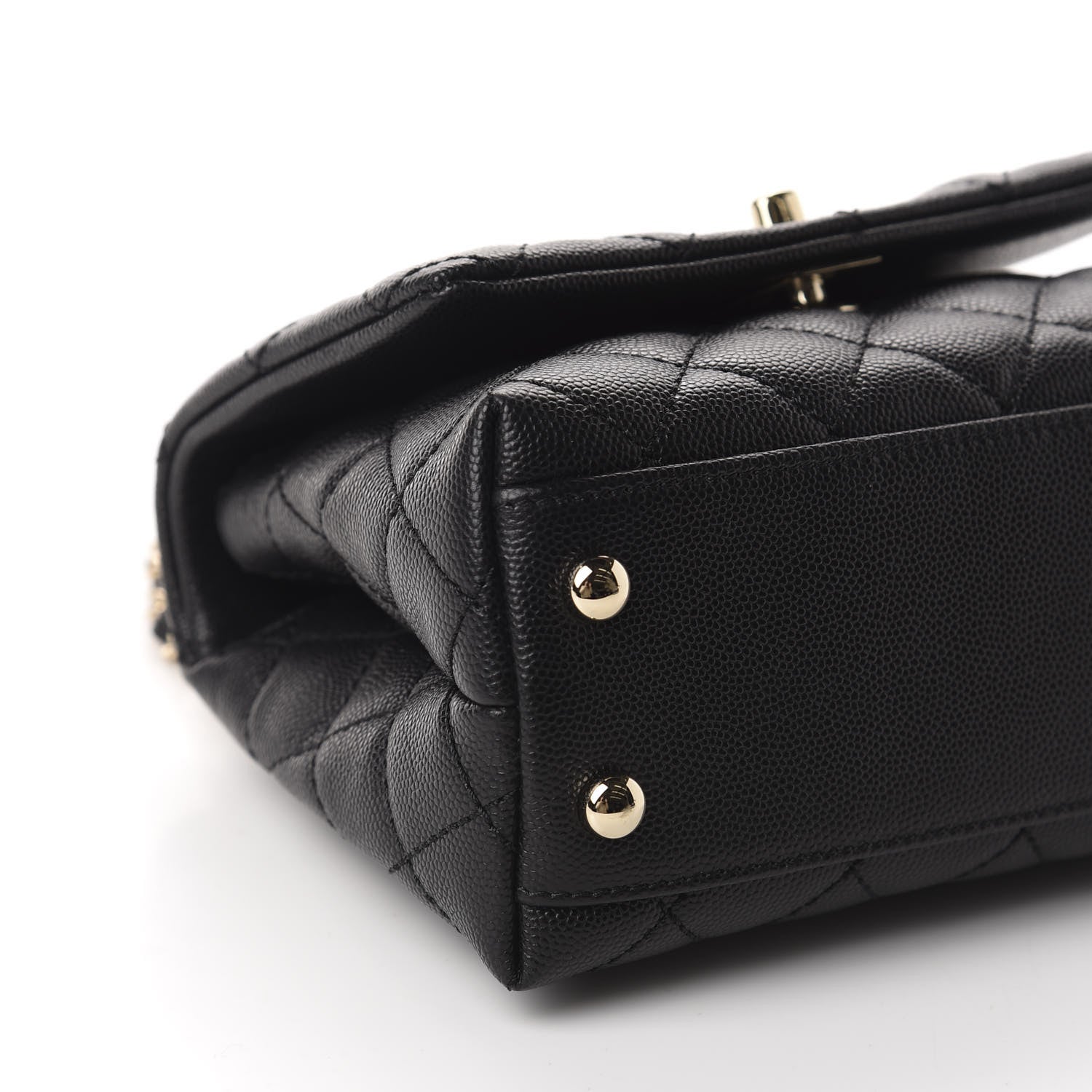 Chanel Caviar Quilted Extra Mini Coco Handle Flap Black 6 of 10