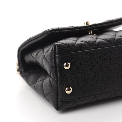 Chanel Caviar Quilted Extra Mini Coco Handle Flap Black 6 of 10
