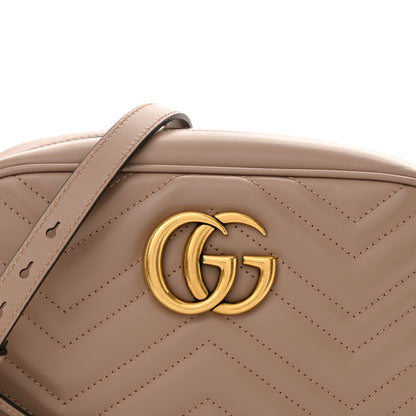 Gucci Calfskin Matelasse Small GG Marmont Chain Shoulder Bag Porcelain Rose 8 of 10