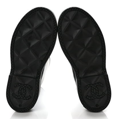 Chanel Caoutchouk CC High Boots 40 Black 6 of 8