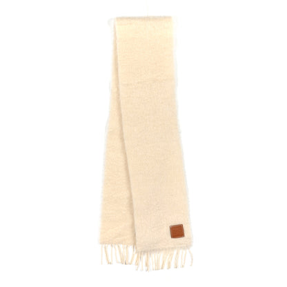 Loewe Mohair Wool Anagram Scarf White 2 of 5