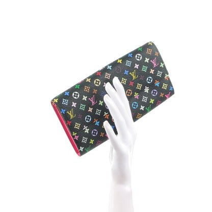 Louis Vuitton Monogram Multicolor Sarah Wallet Black Grenade 2 of 7