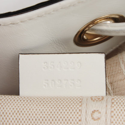 Gucci Hilary Lux Bright Diamante Small Bucket Bag Great White 7 of 7