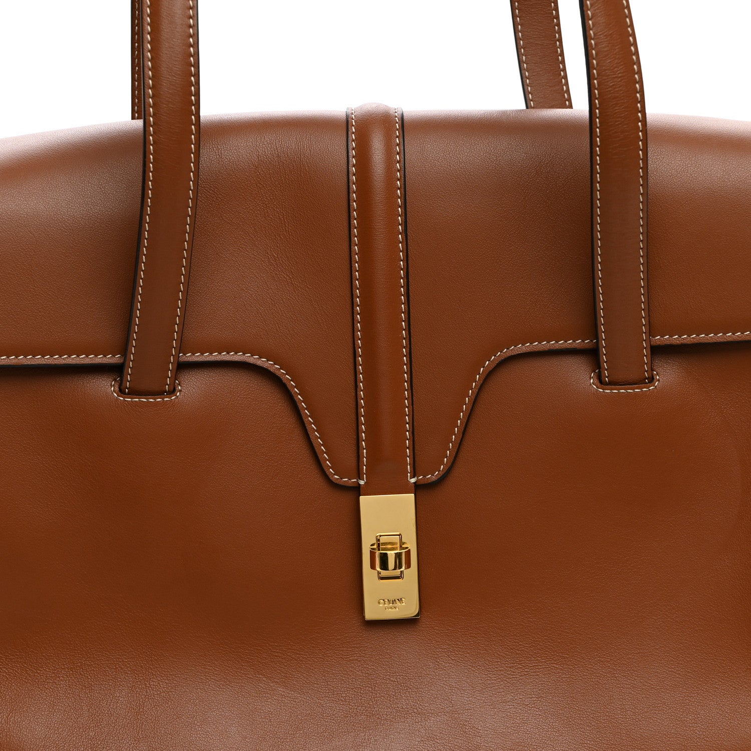 Celine Smooth Calfskin Medium Soft 16 Bag Tan 8 of 12