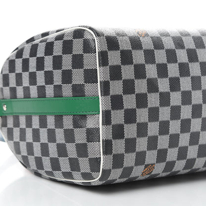Louis Vuitton Damier Speedy Bandouliere 30 Black White 9 of 10
