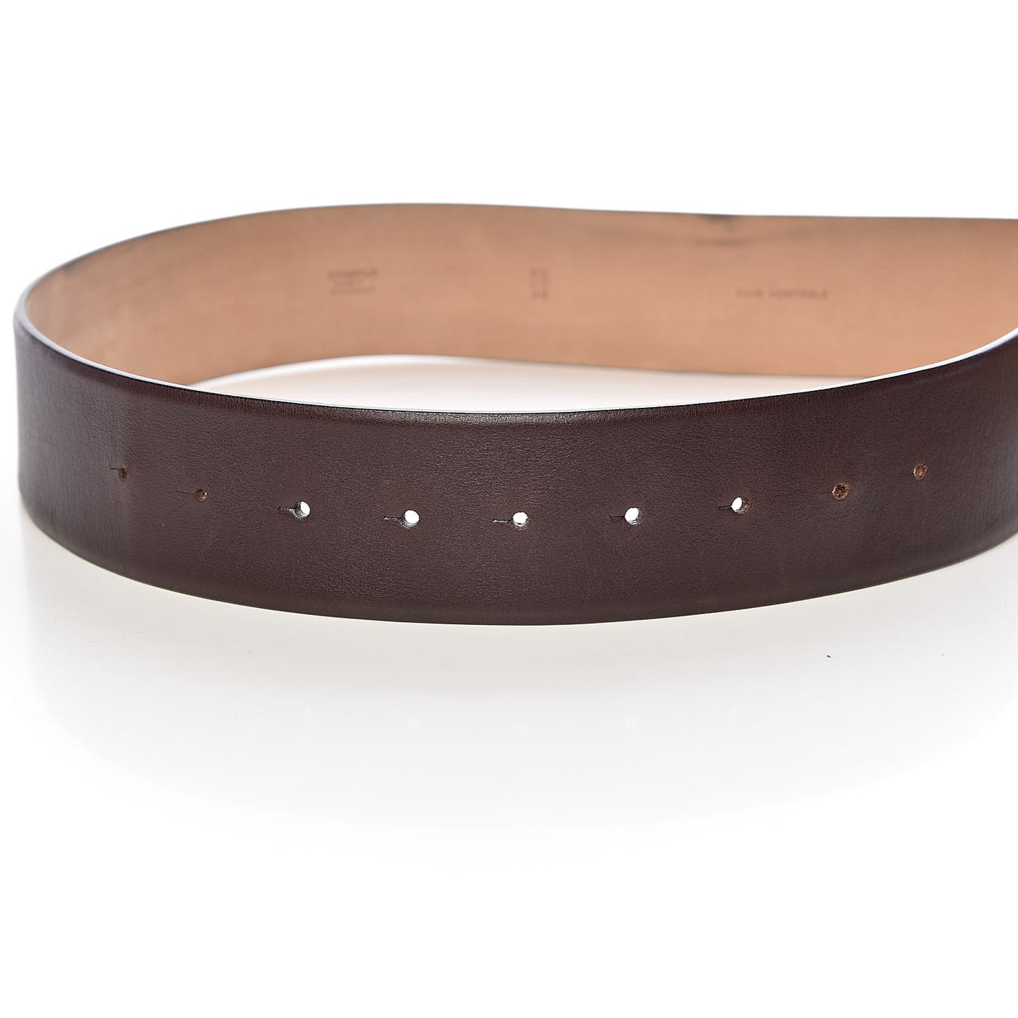 Calfskin CC Belt 95 38 Dark Brown