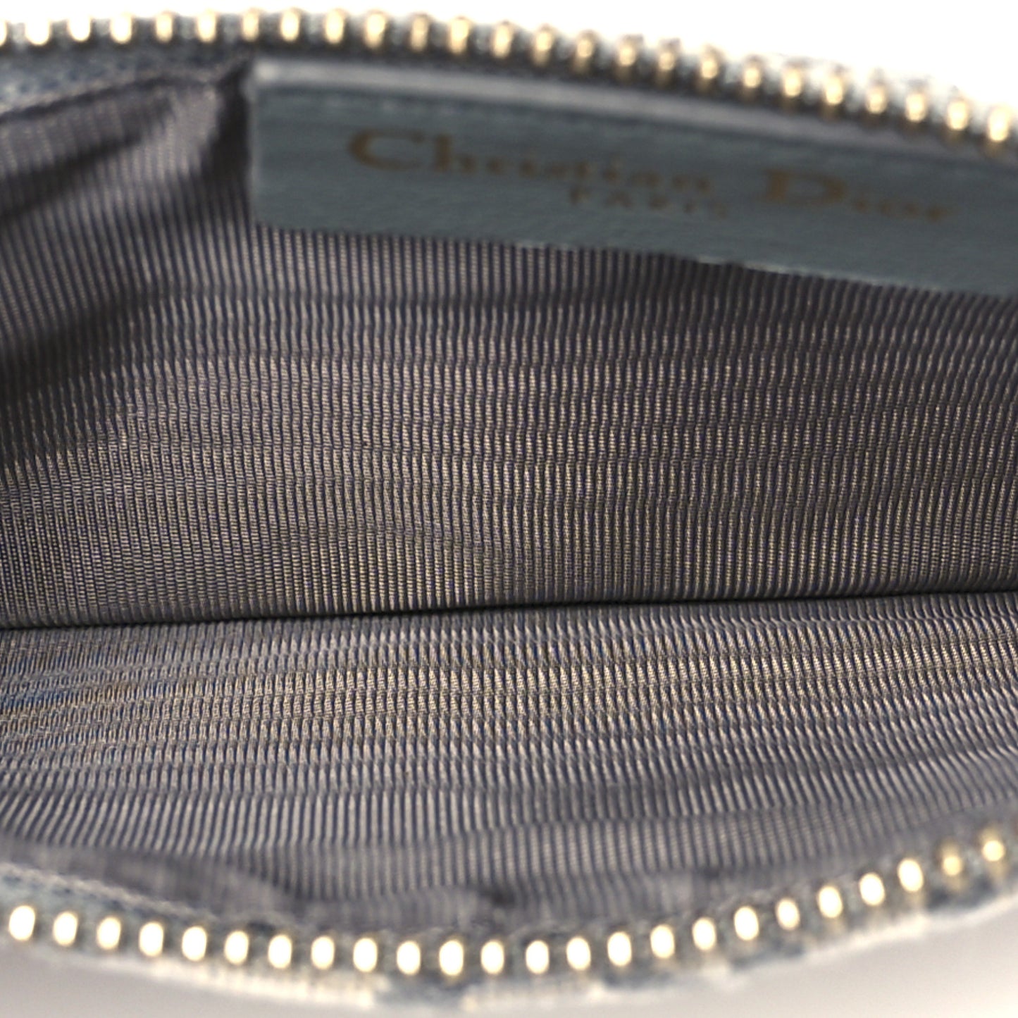 Oblique Saddle Chain Long Wallet Grey